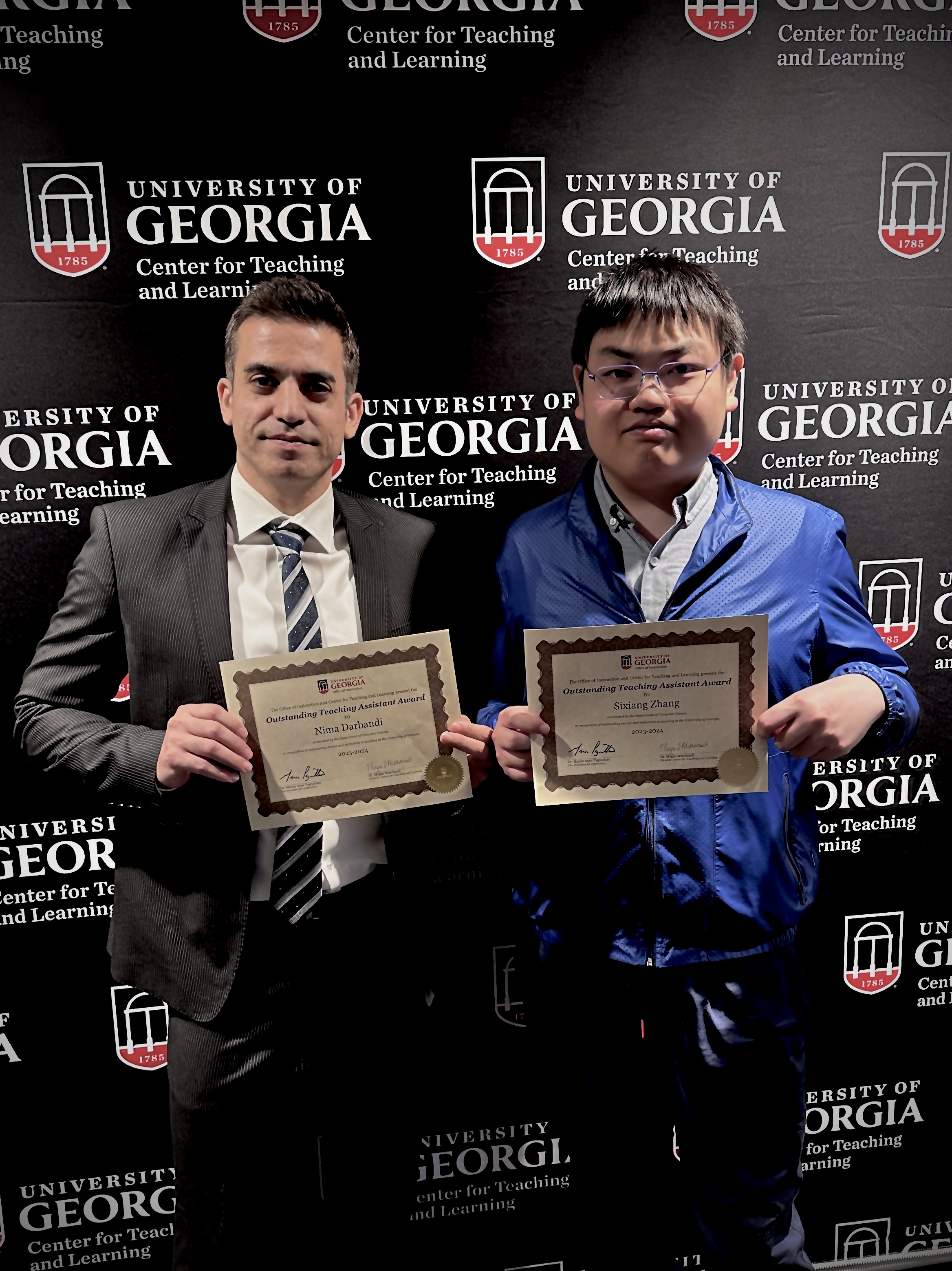 UGA Outstanding Teaching Assistant Award photo